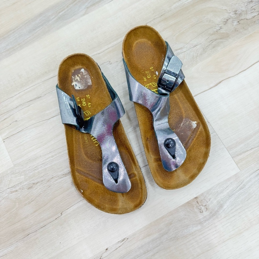 Papillo ladies Sandals Gizeh Birkenstocks Sz L 6 M 4 good preowned condition - Picture 2 of 5